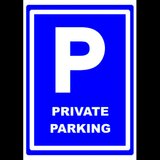 Sign private parking